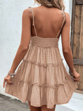 Load image into Gallery viewer, Frill Spaghetti Strap Tiered Dress
