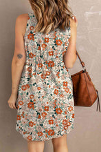 Load image into Gallery viewer, Printed Button Down Sleeveless Magic Dress
