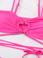 Load image into Gallery viewer, Cutout Spaghetti Strap Three-Piece Swim Set
