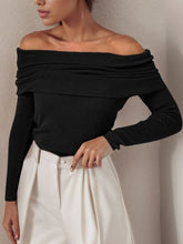 Load image into Gallery viewer, Off-Shoulder Long Sleeve Sweater
