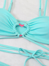 Load image into Gallery viewer, Cutout Spaghetti Strap Three-Piece Swim Set
