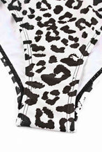 Load image into Gallery viewer, Leopard Cutout One-Shoulder One-Piece Swimsuit
