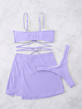 Load image into Gallery viewer, Cutout Spaghetti Strap Three-Piece Swim Set
