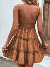 Load image into Gallery viewer, Frill Spaghetti Strap Tiered Dress
