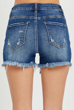 Load image into Gallery viewer, RISEN Full Size High Rise Distressed Denim Shorts
