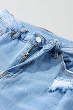 Load image into Gallery viewer, Distressed Raw Hem Jeans with Pockets
