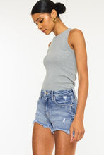 Load image into Gallery viewer, Kancan Distressed Raw Hem Denim Shorts
