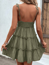 Load image into Gallery viewer, Frill Spaghetti Strap Tiered Dress
