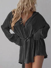 Load image into Gallery viewer, Button Up Dropped Shoulder Shirt Dress
