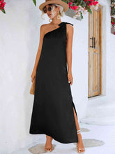 Load image into Gallery viewer, One-Shoulder Slit Maxi Dress
