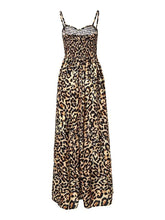 Load image into Gallery viewer, Leopard Sweetheart Neck Cami Dress
