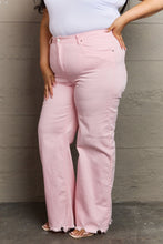 Load image into Gallery viewer, RISEN Raelene Full Size High Waist Wide Leg Jeans in Light Pink
